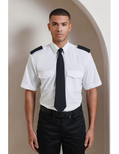P-PR212-Pilot Shirt Short Sleeve